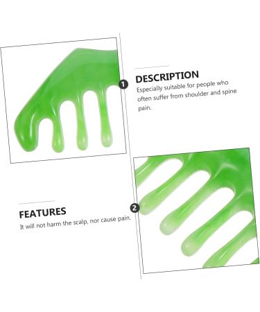 TOVINANNA 6-Pack Massage Combs Eight Teeth Pocket Hair Comb & Gua Sha Facial Tools for Relaxation & Skincare - Buy Online on GoSupps.com