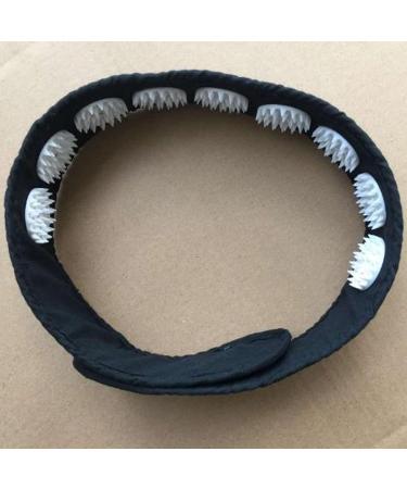 ELEBOX 2 PCS Acupressure Wrap Headband Acupuncture Head Massager Belt Headband Tool for Muscle Pain Relief (Black) - Buy Online on GoSupps.com