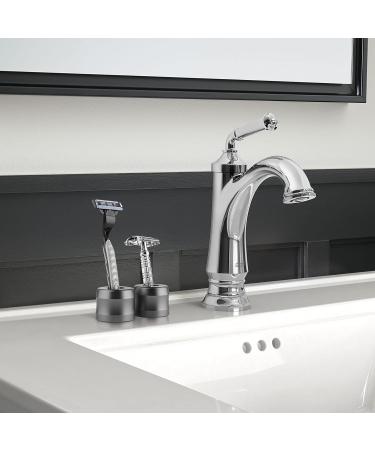 Linkidea 4 Pack Safety Razor Stand 0.7 Opening Dia Aluminum Alloy Men's Shaving Stand Dark Grey - Bathroom Countertop Organizer - Buy Online on GoSupps.com
