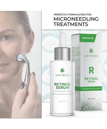 Best Retinol Serum with Hyaluronic Acid for Microneedling | Anti-Aging & Wrinkle Relief | Test Winner | 50 ml - Buy Online on GoSupps.com