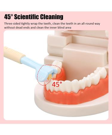 Buy Auidy 6TXD 4 Pack Children's Toothbrush - Extra Soft Three-Sided Design for Kids | International Shipping - Buy Online on GoSupps.com