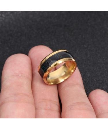 Stylish Heat Discoloration Finger Jewelry - Round Birthday Rings for Unique Fashion - Buy Online on GoSupps.com