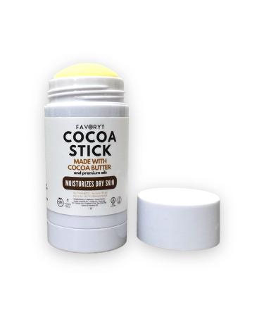 FAVORYT Cocoa Butter Stick   All-Natural Moisturizing Lotion Stick with Cocoa Butter  Almond Oil  Jojoba Oil  Avocado Oil   Warm and Natural Body Butter Stick Flavor for Women  Men  Kids   1oz 1 Ounce (Pack of 1)