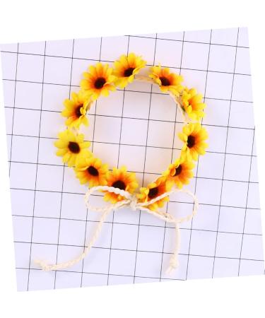 FOYTOKI Daisy Headwear Floral Wreath Sunflower Headband Flower Headbands for Daisy Headbands for Women Mens Headbands Wedding Floral Hair Hoop Red Accessories Hawaiian Cosplay Girl Scarf One Size Yellow - Buy Online on GoSupps.com