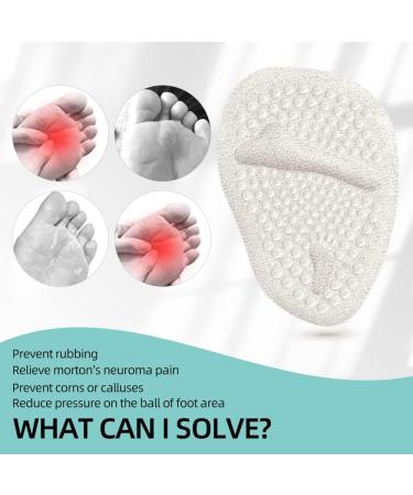 Premium Metatarsal Pads for Women | Silicone Ball of Foot Cushions for All-Day Pain Relief - Light Apricot & Transparent - Buy Online on GoSupps.com