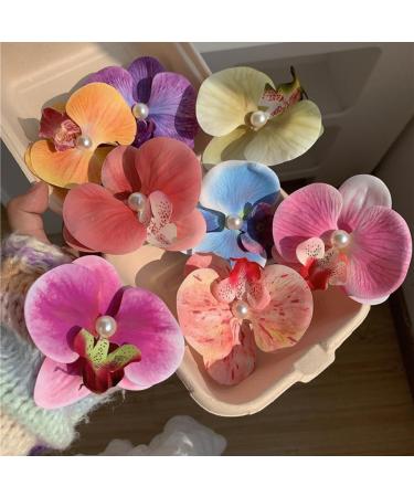hgnxa Elegant Flower Hair Clip Unique Hair Barrettes Large Flower Acrylic Hair Clip Chic Hairpin for Weddings and Parties - Buy Online on GoSupps.com