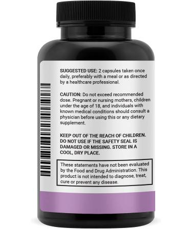 High Potency Magnesium Glycinate 1000mg Capsules - Chelated for Maximum Absorption - 60 Count - Buy Online on GoSupps.com