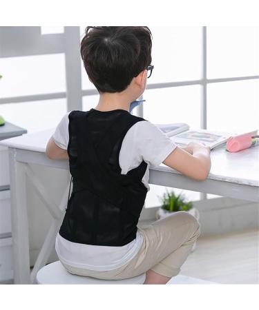 Adjustable Children Posture Corrector | Full Back Support Belt & Lumbar Brace for Hunchback Correction | Kids & Adults | Pain Relief in Black - Buy Online on GoSupps.com