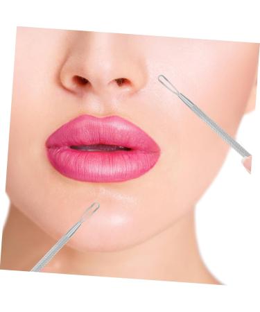 Healeved 7pcs Double-headed Extrusion Ring Needles Pimple Needle Pore Cleaning Kits Blackhead Removers Pimple Tools Pimple Removers Double-headed Beauty Tools Comedone Extractors - Buy Online on GoSupps.com