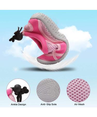 CIOR Toddler Kid Water Shoes - Aqua Shoes for Girls and Boys | Beach & Pool Sports Shoes - Size 5 Big Kid - Classic Pink - Buy Online on GoSupps.com