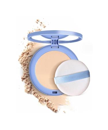 Matte Perfection Pressed Powder Long-Lasting Waterproof Coverage Controls Oil Naturally Matte Look That Stays Fresh All Day Delicate Silky Texture Leaves Skin Feeling Smooth Velvety (A 01 # Classic Ivory)