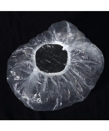 100 Pack Disposable Shower Caps - Waterproof Hair Processing Caps for Women, Men, Girls - Multi-Use Clear Transparent Caps by MrSunix - Buy Online on GoSupps.com