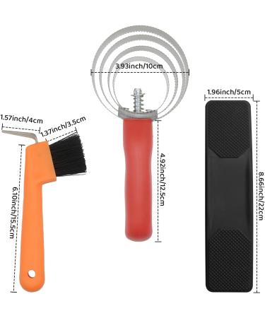 JVHLOV Horse Brushes Horse Grooming Kit Horse Hoof Pick Includes All Types of Horse Hair Brush Curry Comb and Hoof Pick - Buy Online on GoSupps.com