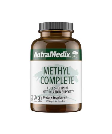 NutraMedix Methyl Complete - Complete Methylation & Energy Support Capsules - Vitamin B2 B6 B12 & Folate - with Creatine Monohydrate & Betaine Anhydrous (120 Count)