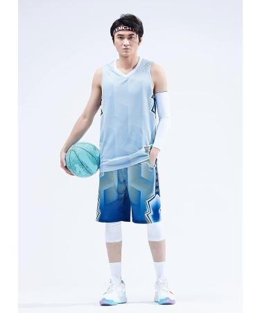 Topeter Men’s Basketball Jersey and Shorts Team Uniform with Pockets Sportswear Uniform