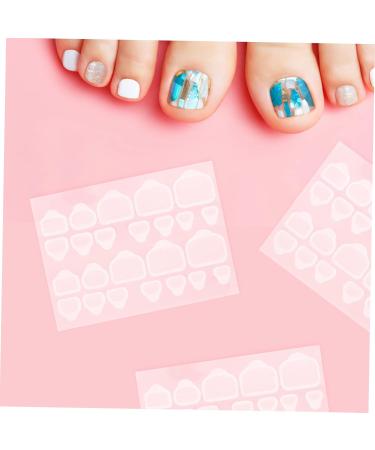 20 Sheets Nail Adhesive Nail Tips False Toenails for Big Toe Paper Tape for Nails Waterproof Labels Press on Nails Long Nail Glue Gummed Paper Rubber Nails Stickers - Buy Online on GoSupps.com