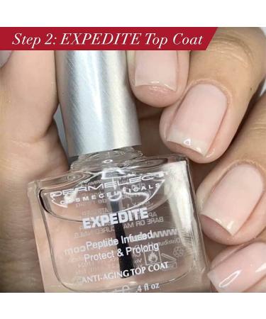 Dermelect Natural Nail Repair Kit - Anti Aging Nailcare with Keratin Peptides and Glycolic Acid - Strengthening Treatment for Weak Nails - 2 pc Set - Buy Online on GoSupps.com
