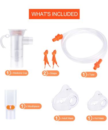 VCBB Nebulizer Tubing and Mouthpiece Replacement Kit - Universal Size for Adults & Children - Ideal for Home and Travel Use - Buy Online on GoSupps.com