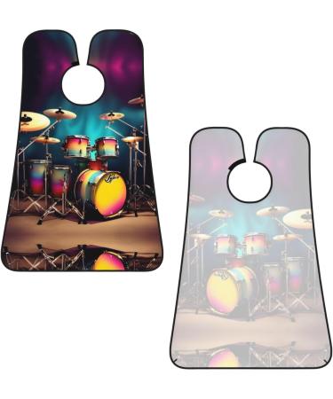 Cool Drums Set Print Beard Bib Apron - Best Shaving Apron & Hair Catcher Gifts for Dad - Buy Online on GoSupps.com