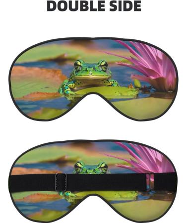 Cute Frog Print Sleep Eye Mask | Soft Eye Cover for Travel & Naps | Perfect for Women & Men - Shop Now - Buy Online on GoSupps.com