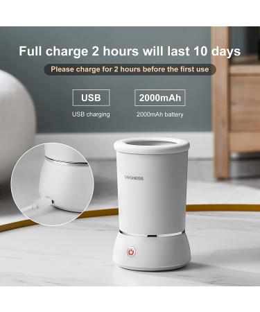 Portable Automatic Dog Paw Cleaner with Soft Silicone Bristles - Ideal for Small & Medium Sized Dogs - White - Buy Online on GoSupps.com