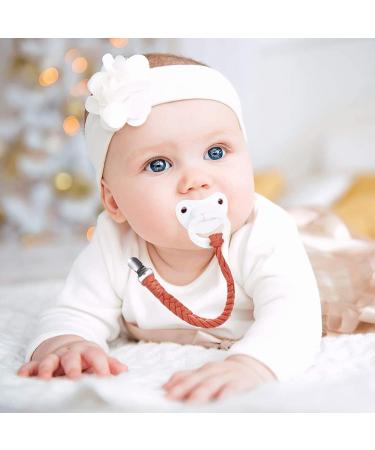 Xixkolyu Pacifier Clip Set for Boys & Girls - 6 Pack Handmade Braided Baby Pacifier Holder Leash | Fits All Pacifiers & Teething Toys | Perfect Modern Unisex Baby Gift - Buy Online on GoSupps.com