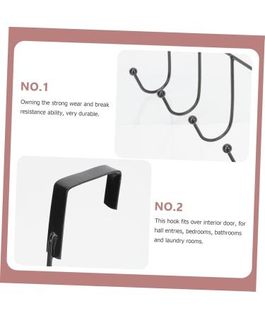 Baluue Clothes Hanger Clothes Rack 2pcs Door Hook Wall Mounted Towel Mounted Coat Hooks Storage Hangers Back Door Hooks Over Towel Holder Coat Hanger - Buy Online on GoSupps.com