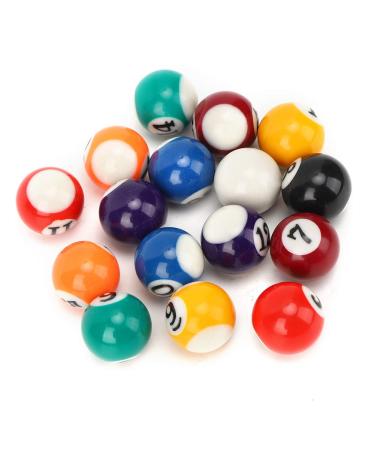 Mini Billiard Ball, 2.5CM Billiard Ball, Mini 2.5CM Children Billiard Ball Toy Eco-Friendly Resin Material for Recreation Games Game Rooms