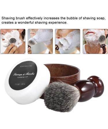 Frcolor Men's Hair Shaving Brush Set - Wooden Cup Bowl Soap Razor Accessories | Premium Shaving Kit for Barber & Home Use - Buy Online on GoSupps.com