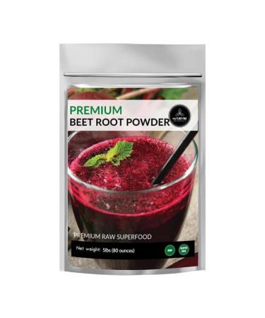Naturevibe Botanicals Beet Root Powder (5lbs) Raw & Non-GMO | Bulk Bag (80 Ounces) Packaging May Vary 80 Ounce (Pack of 1)