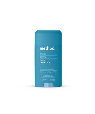 Method Deodorant Glacier + Granite 24 Hour Odor Protection 2.65 oz