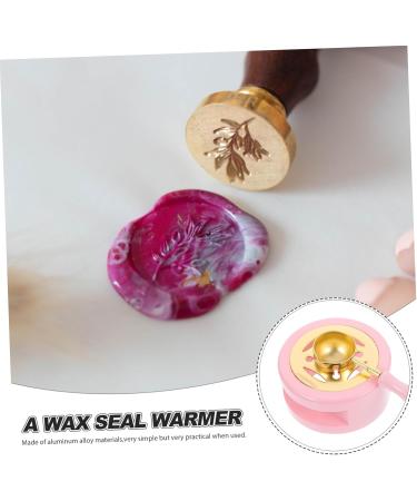 Tofficu Victory Melts Wax Warmer Set | Spoon & Hollowed Wax Seal Tools | Aluminum Alloy Pink 4x4x4cm - Perfect for Wax Melting - Buy Online on GoSupps.com