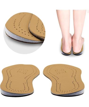 Buy 2 Pairs Leather O/X Leg Orthopedic Insoles - Heel Inserts & Wedge Knee Pads for Men & Women | Corrective Pronation & Supination Support (Size 35-36 - Buy Online on GoSupps.com