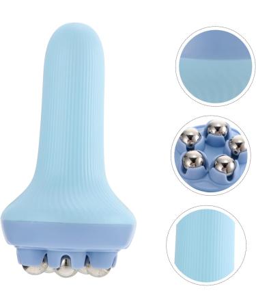 Buy Gleavi Metal Massage Roller - Yoga Tools & Manual Muscle Relief | 14.5x7.5cm Blue | Effective Body & Face Massager - Buy Online on GoSupps.com