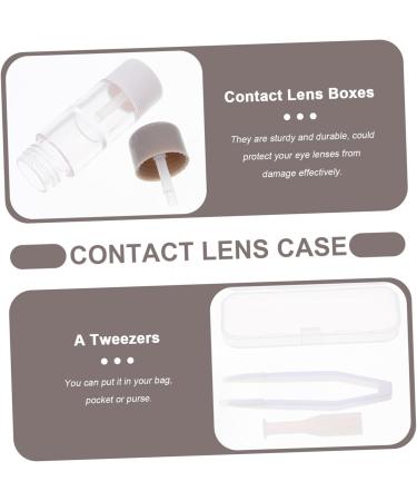 Solustre 3-Piece Contact Lens Container Set | Travel-Friendly Eye Case Accessories | Large Storage for Medication | Durable ABS Plastic - Buy Online on GoSupps.com