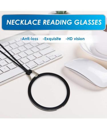 TERAISE Lightweight Reading Glasses Pendant Necklace for Women - Anti-Loss Portable 2.5x Readers with Exquisite Case - Shop Internationally - Buy Online on GoSupps.com