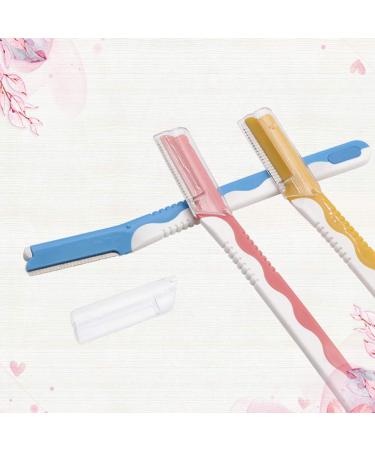 Lurrose 6pcs Eyebrow Trimmer Set - Portable Stainless Steel Razors with Protective Caps for Women & Girls - International Shipping Available - Buy Online on GoSupps.com