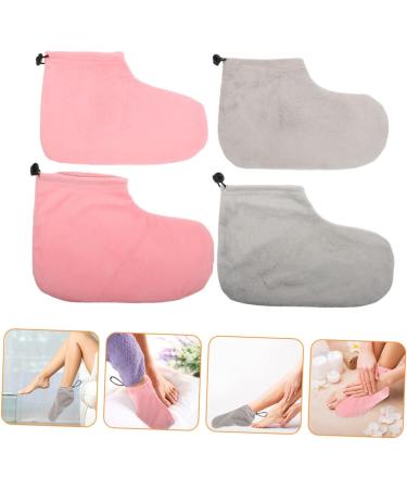 Gleavi 2 Pair Warm Foot Covers for Growth Therapy Spa - Gel Socks & Paraffin Bath Wraps for Moisturizing and Insulation - Buy Online on GoSupps.com