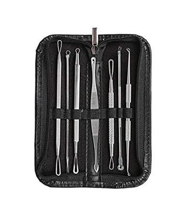 Pimple Popper - Blackhead Remover Pimple Comedone Extractor Tool Best Acne Removal Kit - Treatment for Blemish  Whitehead Popping  Zit with Pimple Popper Badge (Card)