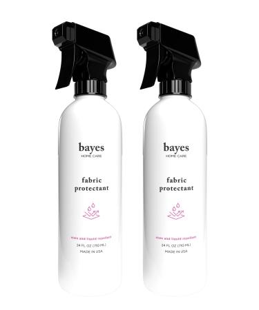 Bayes Water-Based Fabric Protectant Spray for Indoor and Outdoor Use - Stain Guard and Liquid Repellant, for Upholstery, Furniture, Shoes, and More, Protects from Water, Stains, and UV Rays - 24 oz 24 Fl Oz (Pack of 2)