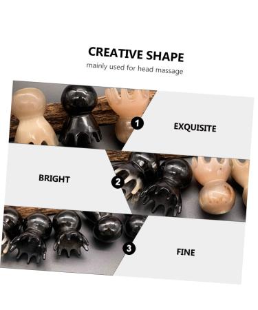 Foytoki Octopus Massage Comb | Handmade Antistatic Hair Comb | Portable Head Massager - Buy Online on GoSupps.com