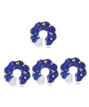 Kisangel 4pcs Kitten Cones After Surgery Cat Cones After Surgery Cat Donut Waterproof Composite Cloth mediumx4pcs As Shownx4pcs