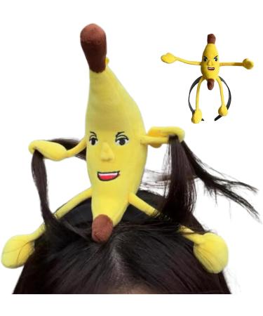 Banana Headband | Yellow Banana Food Headband - Photo Props for Cosplay Gathering Costume Accessory for Adults Dress Up Hat Stylish Hair Accessories - Buy Online on GoSupps.com