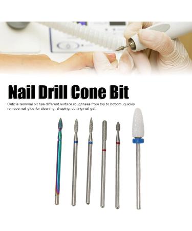 Nail Drill Cone Nail Drill Sets 6-piece Electric Nail Drill Set Cuticle Remover Bit Set Nail Cuticle Cleaner Bit Professional Rotating Polishing Nail Drill - Buy Online on GoSupps.com