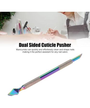 Cuticle Pusher Dual Sided Remover Cleaner Cuticle Pusher Edge Spoon Shaped Stainless Steel Manicure Nail Art Tool - Buy Online on GoSupps.com