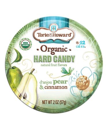 Torie & Howard Candy Tin Pear & Cnnmn 2 OZ