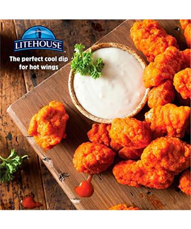 Litehouse Chunky Blue Cheese Dressing & Dip 13 oz - Creamy & Flavorful - Buy Online on GoSupps.com