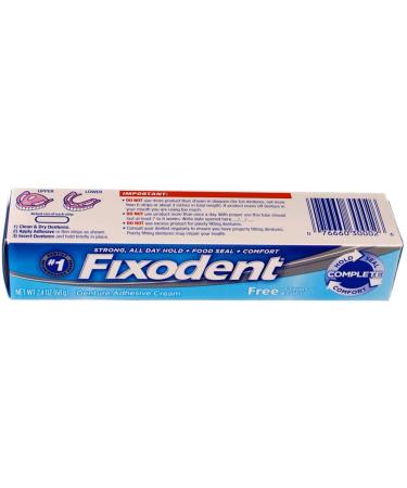 Buy Fixodent Denture Adhesive Cream - 2.4 oz | Secure Hold Comfort & Confidence | Fast International Shipping - Buy Online on GoSupps.com