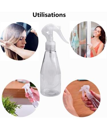 Latrate 3-Piece 200ml Empty Spray Bottles - Fine Mist Plastic Spray for Gardening Cleaning Haircare & Travel - Buy Online on GoSupps.com