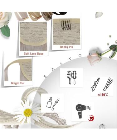 Easyouth Braid Extensions | Real Hair Blond Ponytail Extensions | Platinum Blond #1000 - 70g 14 Inch (35 cm) #800 - Buy Online on GoSupps.com